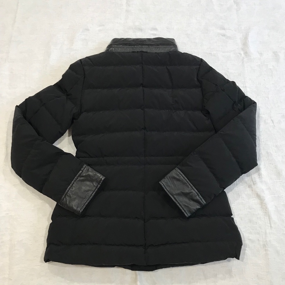 RAOUL**Black Coat Hooded w/Leather US 2**$1250 - Picture 5 of 8